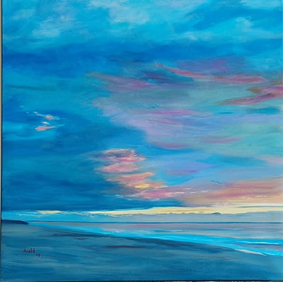 Abendstimmung über dem Meer